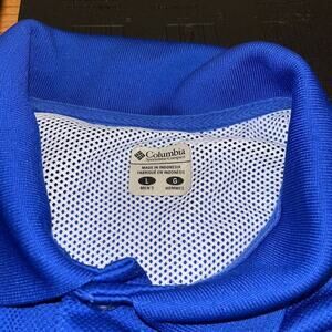 Columbia Omnishade Florida‎ Gators Mens Polo Shirt Size Large Blue